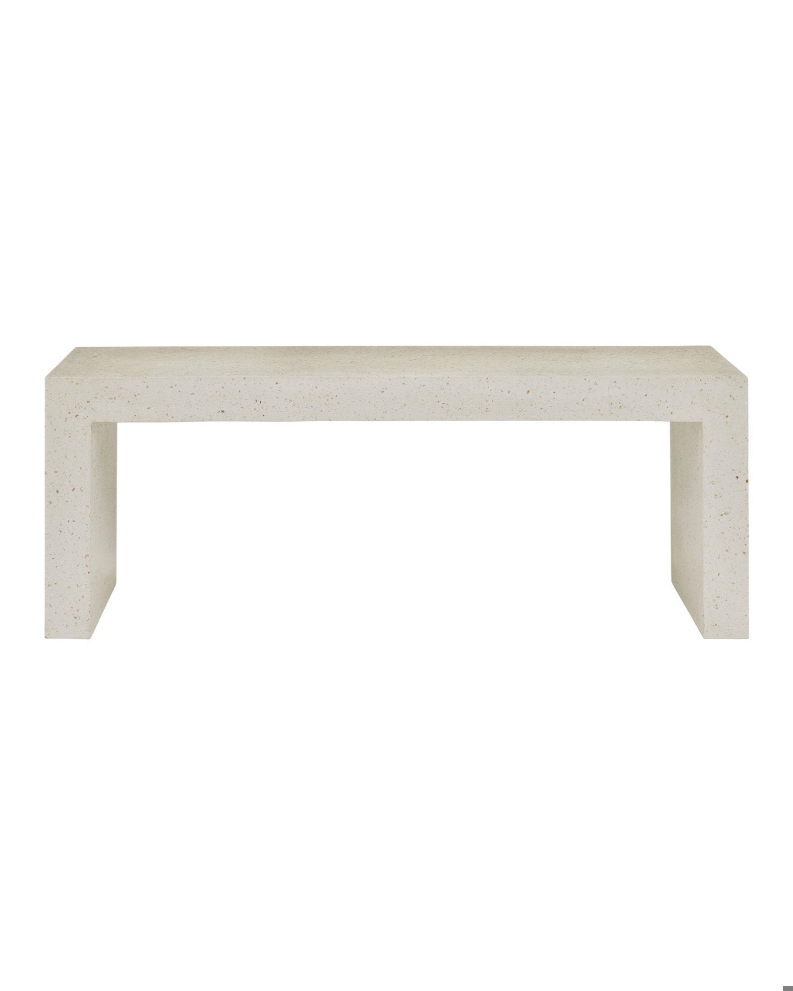 curreyandcompany Bench Carson Ivory Terrazzo Bench