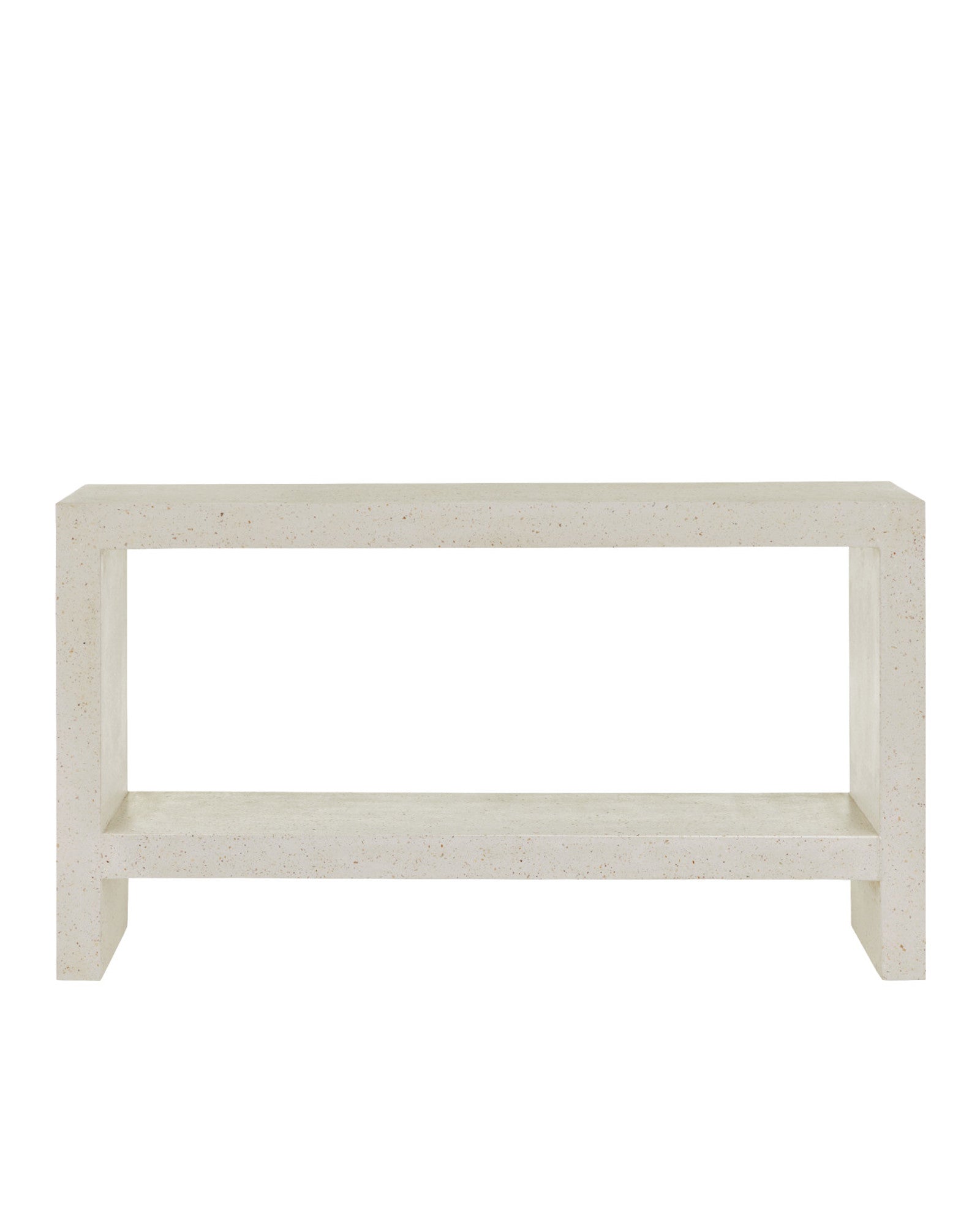 curreyandcompany Console Table Carson Ivory Terrazzo Console Table