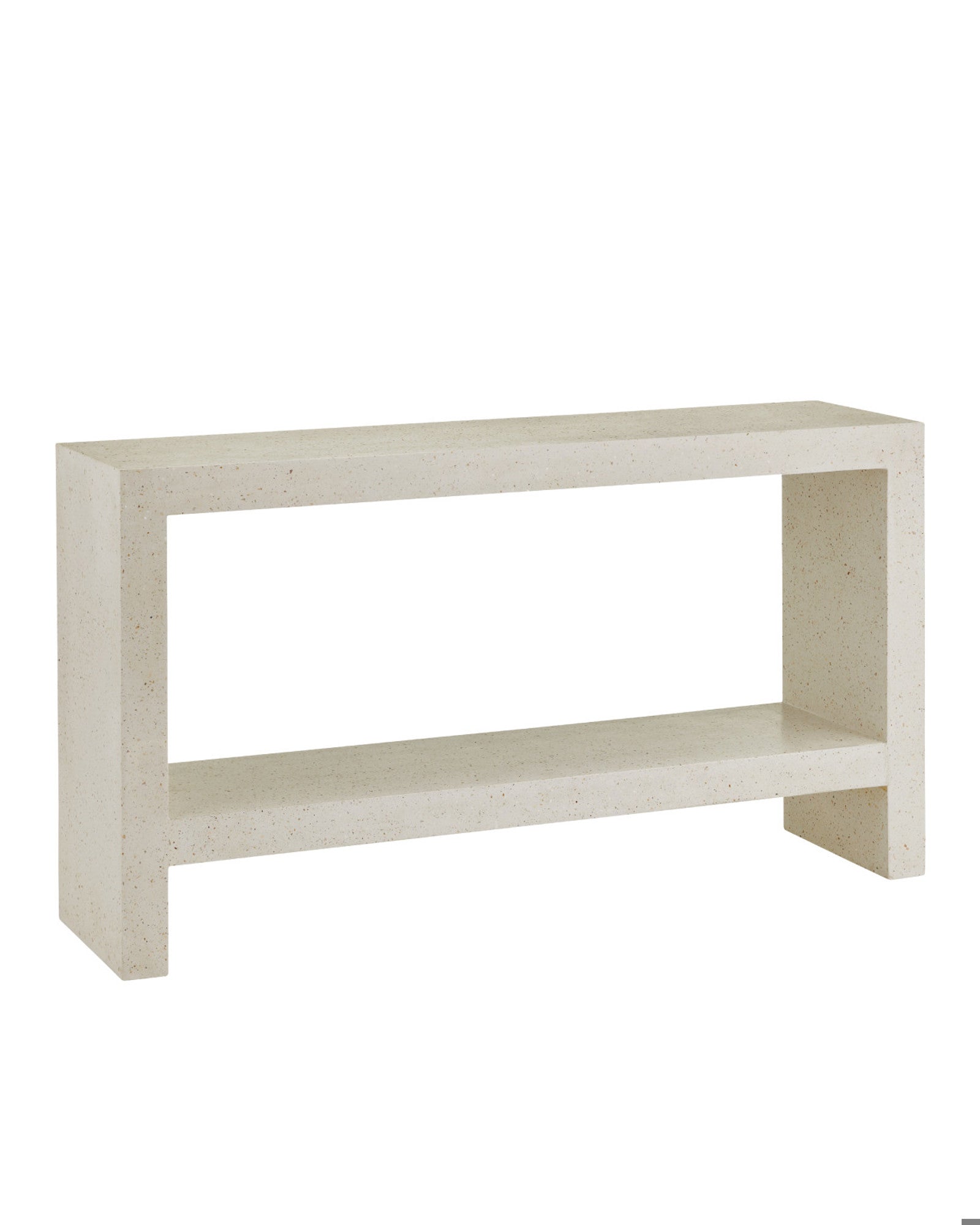 curreyandcompany Console Table Carson Ivory Terrazzo Console Table