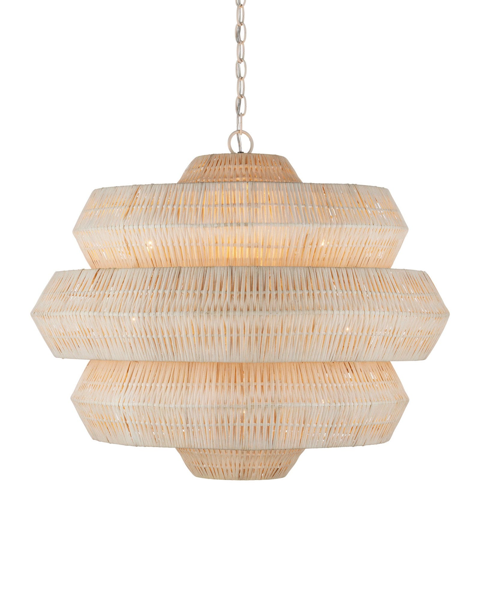 curreyandcompany Lighting Antibes Medium White Chandelier