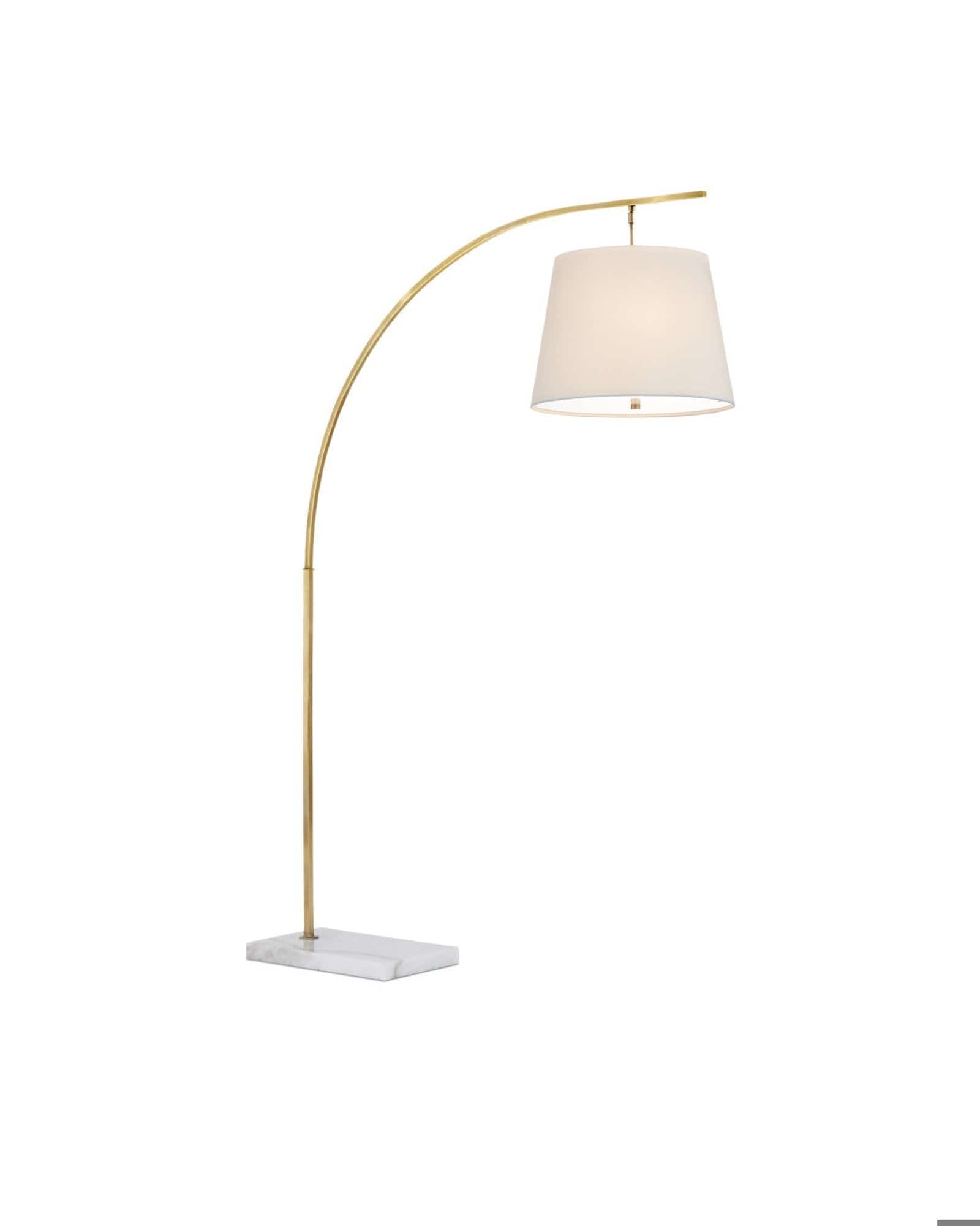 curreyandcompany Lighting Cloister Medium Brass Floor Lamp