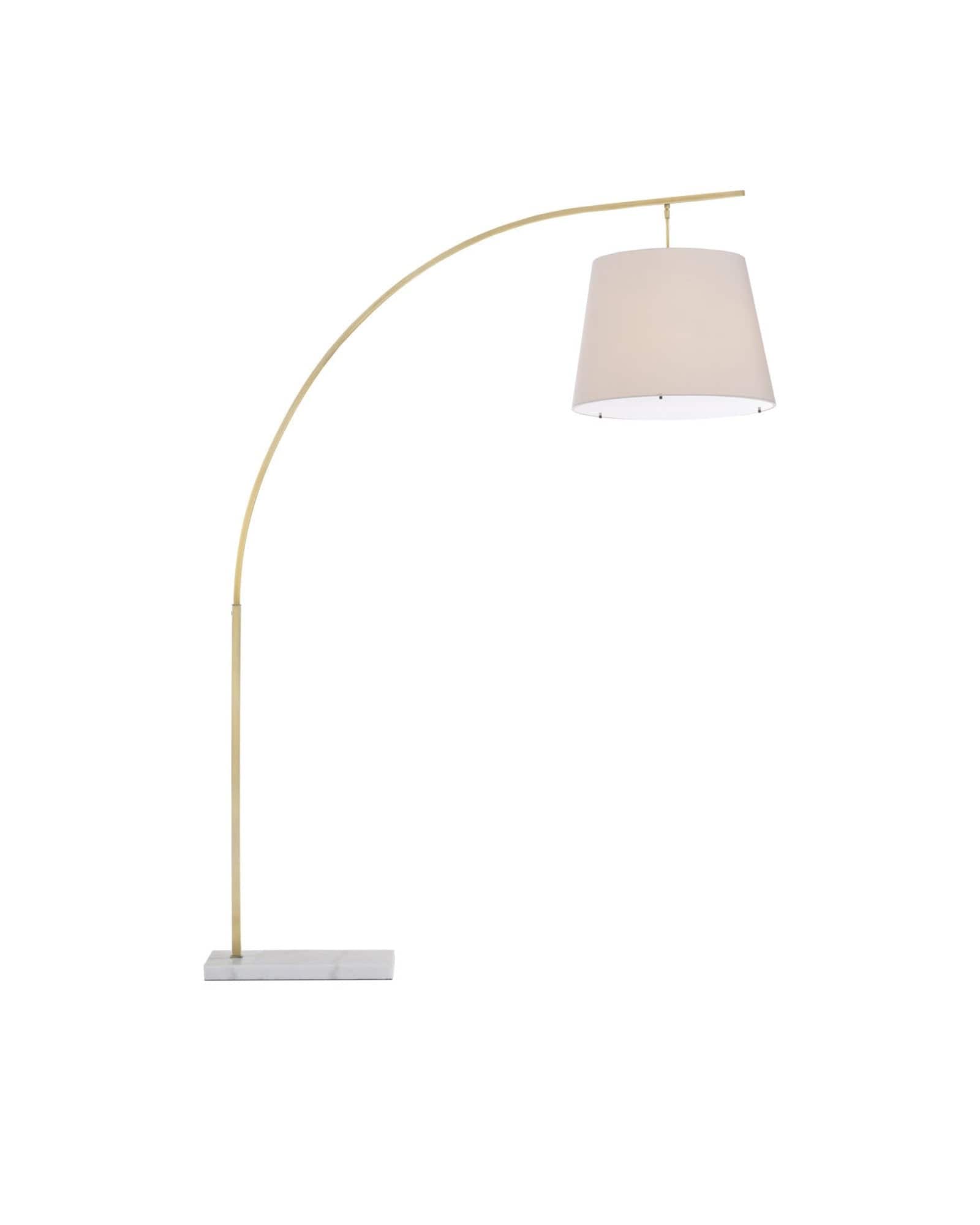 MONTY Cloister Large Brass Floor Lamp