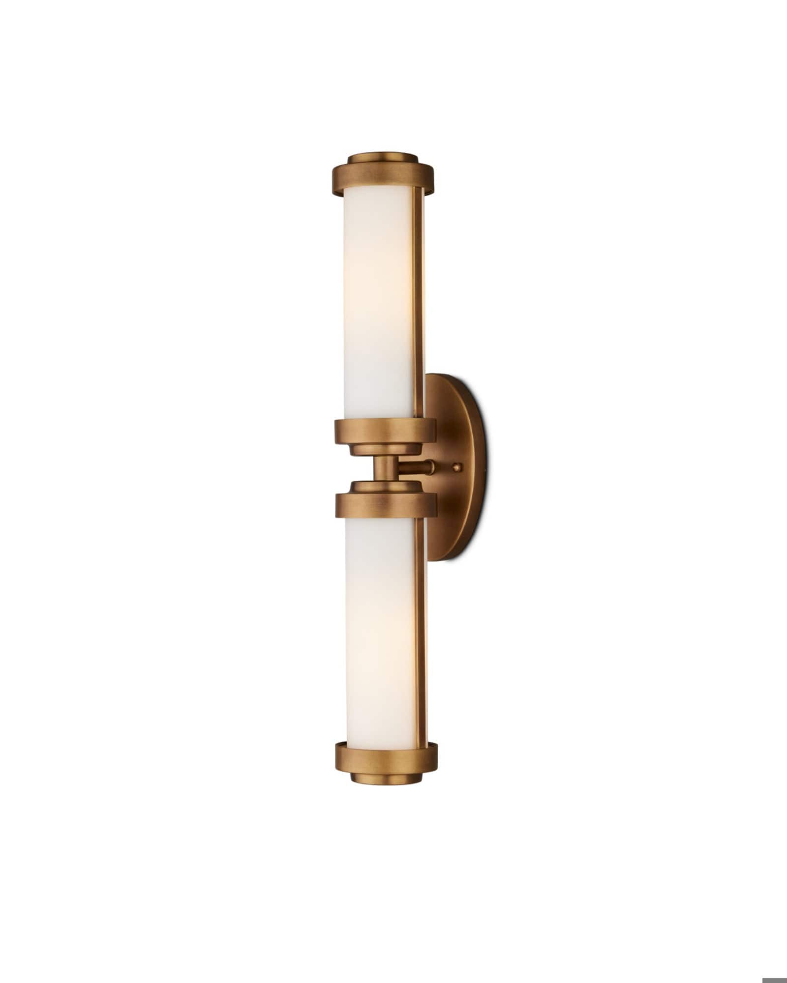 MONTY Lighting Bowland Brass Bath Wall Sconce