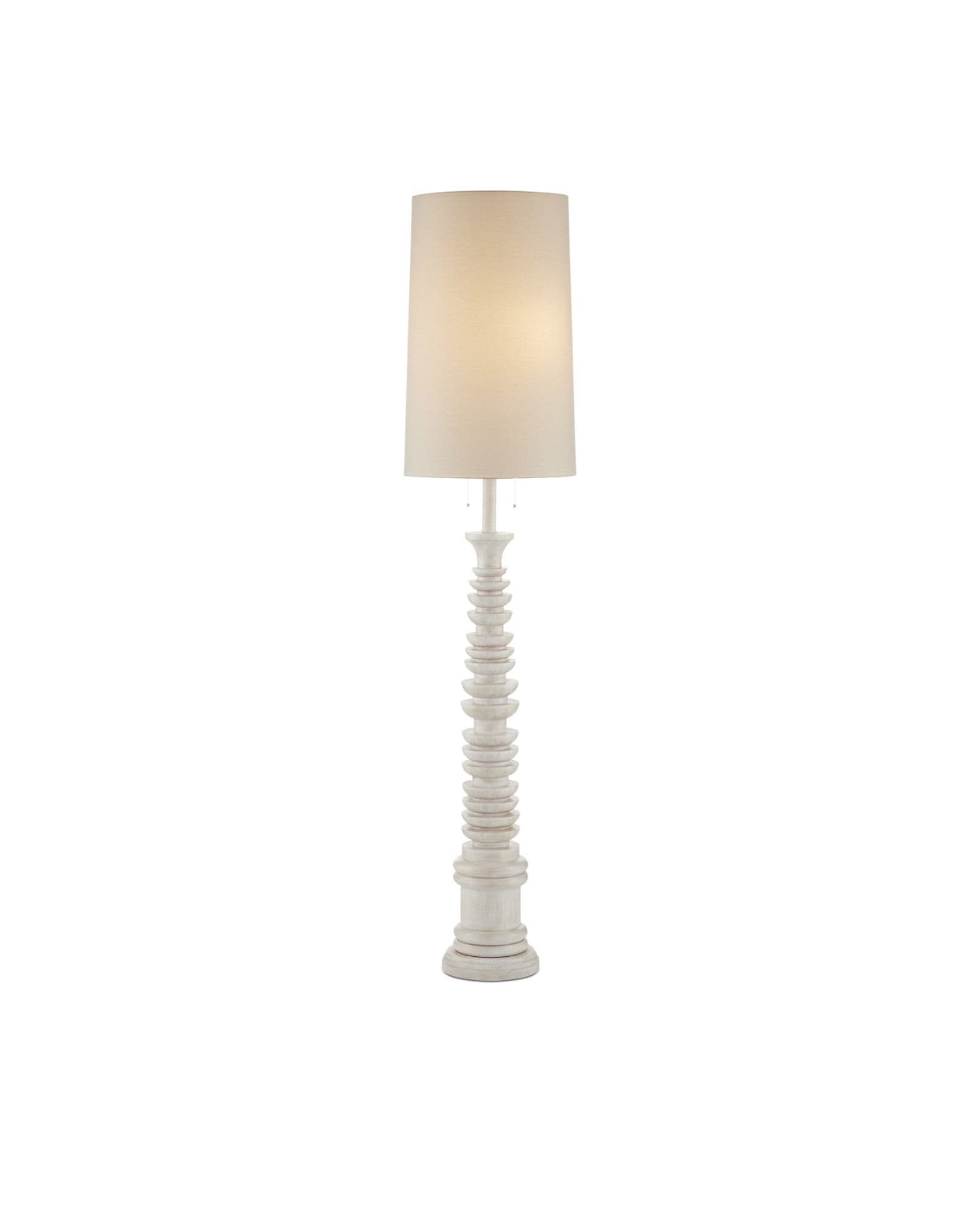 MONTY Lighting Malayan White Floor Lamp