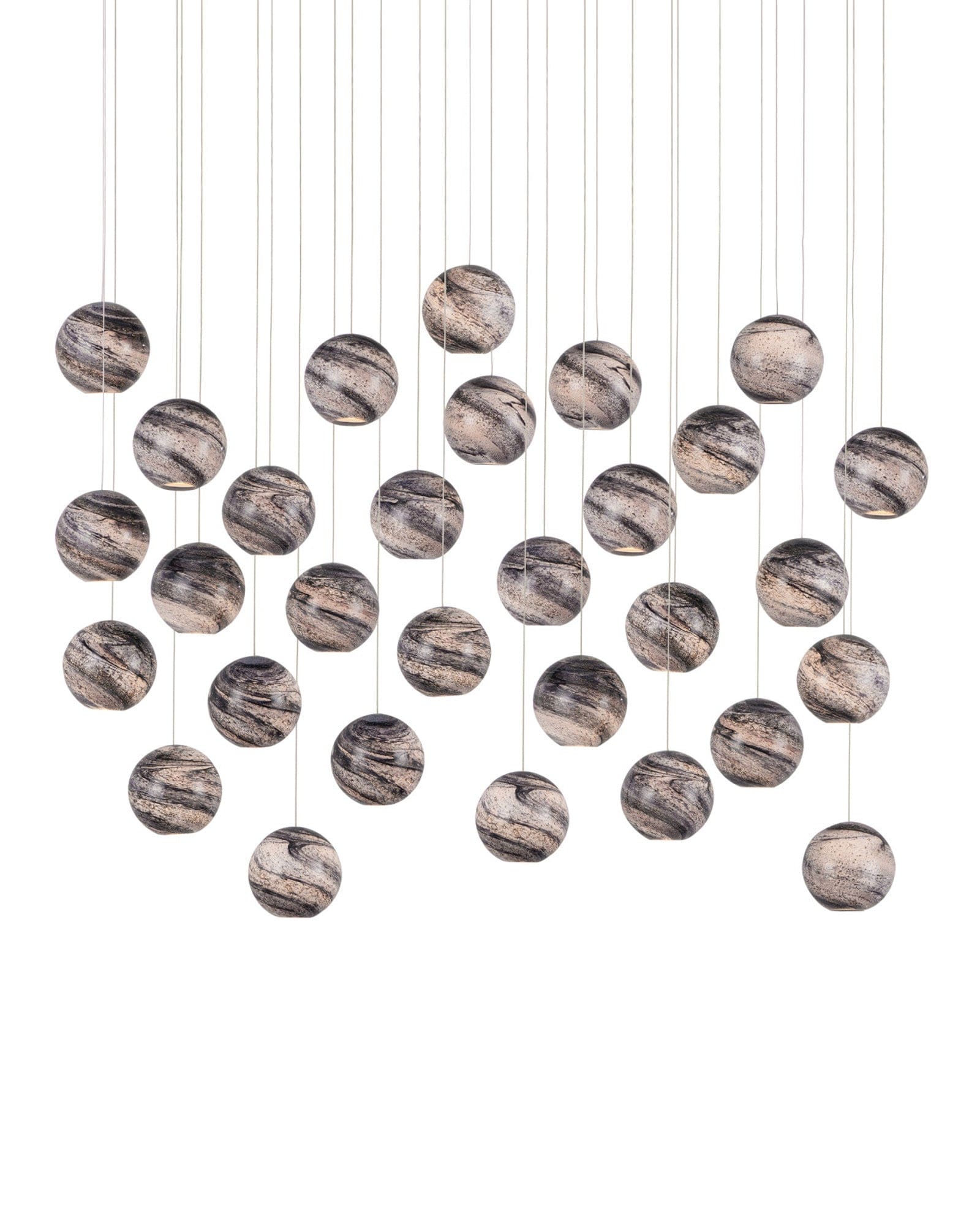 MONTY Lighting Palatino 30-Light Linear Multi-Drop Pendant