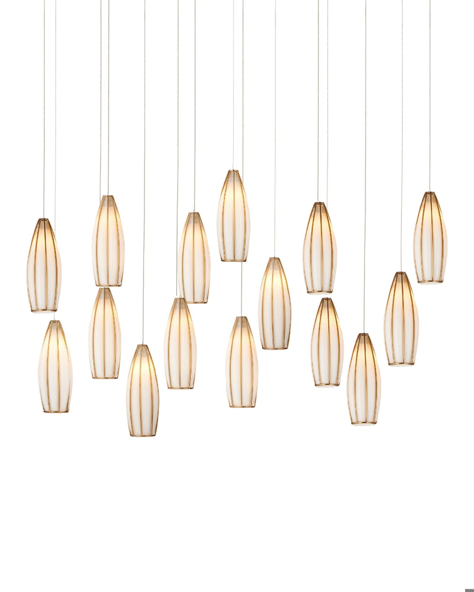 MONTY Lighting Parish 15-Light Linear Multi-Drop Pendant