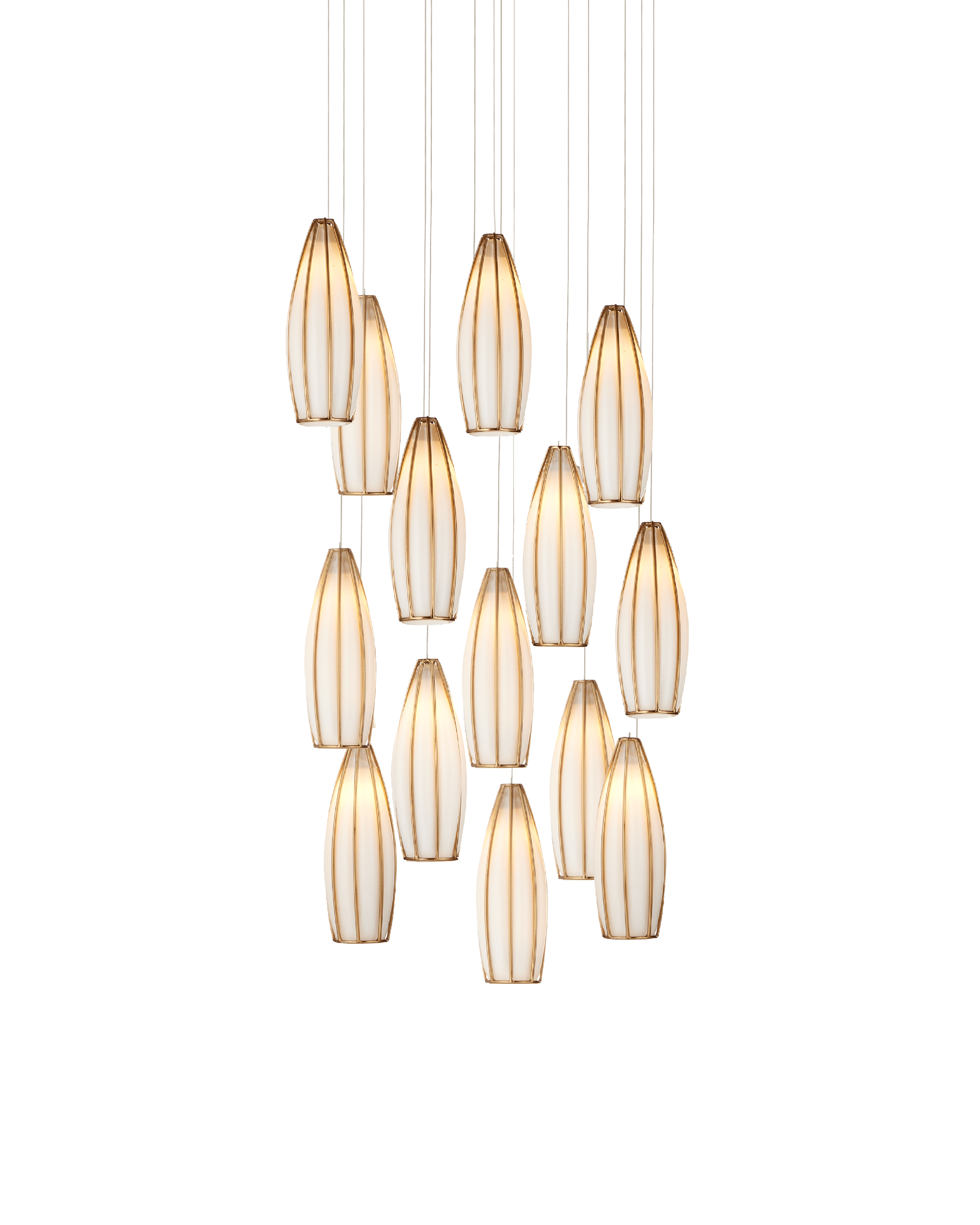 MONTY Lighting Parish 15-Light Round Multi-Drop Pendant