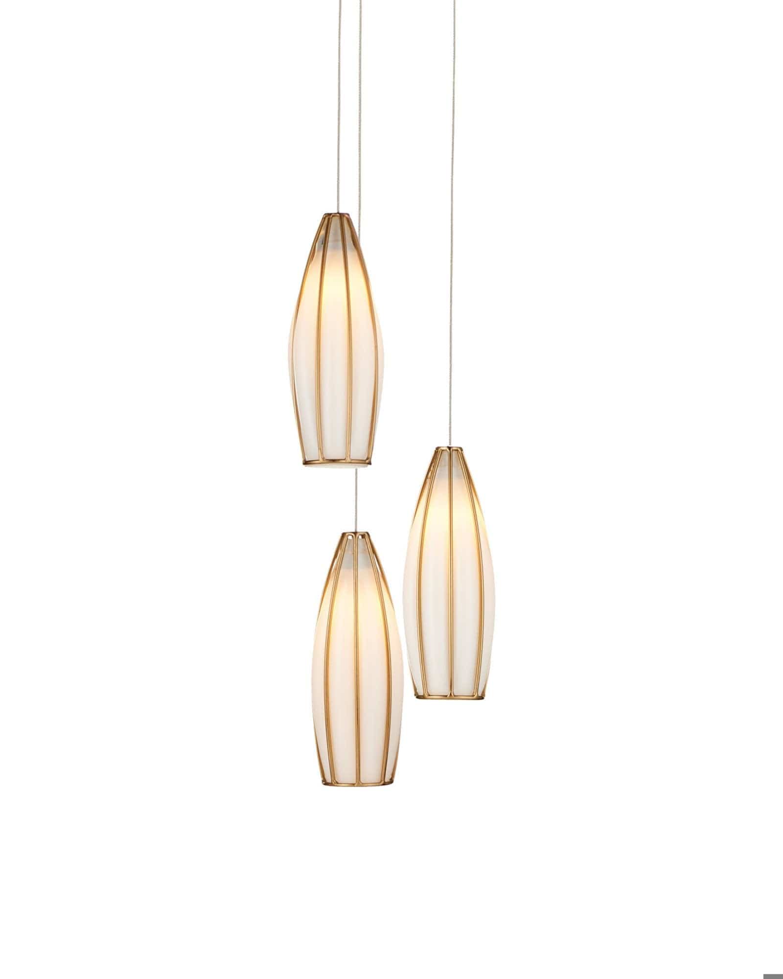 MONTY Lighting Parish 3-Light Round Multi-Drop Pendant