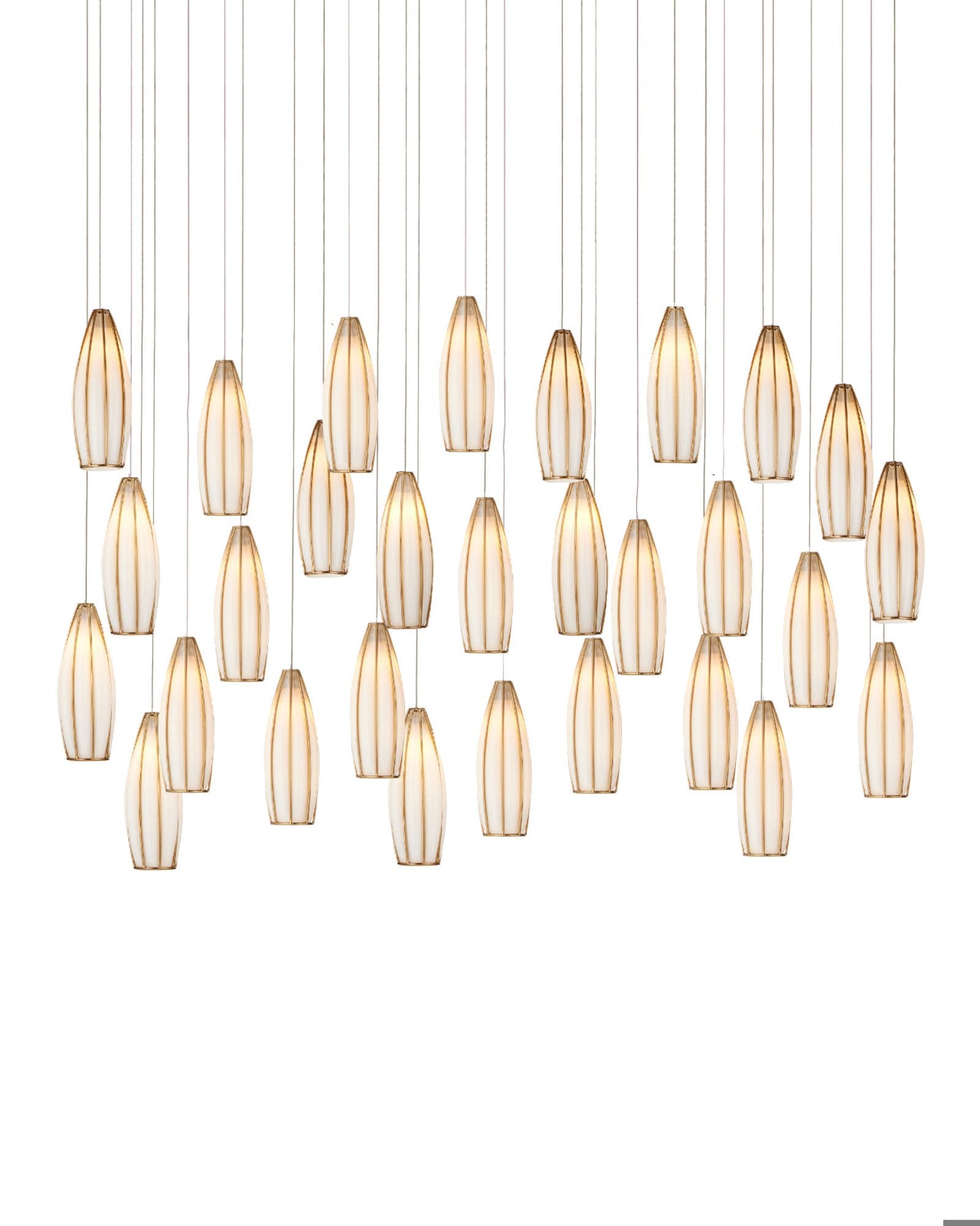 MONTY Lighting Parish 30-Light Linear Multi-Drop Pendant