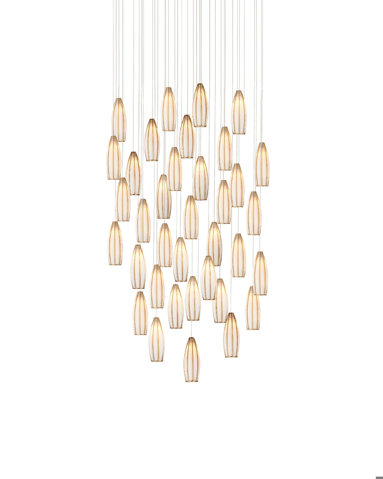 MONTY Lighting Parish 36-Light Round Multi-Drop Pendant