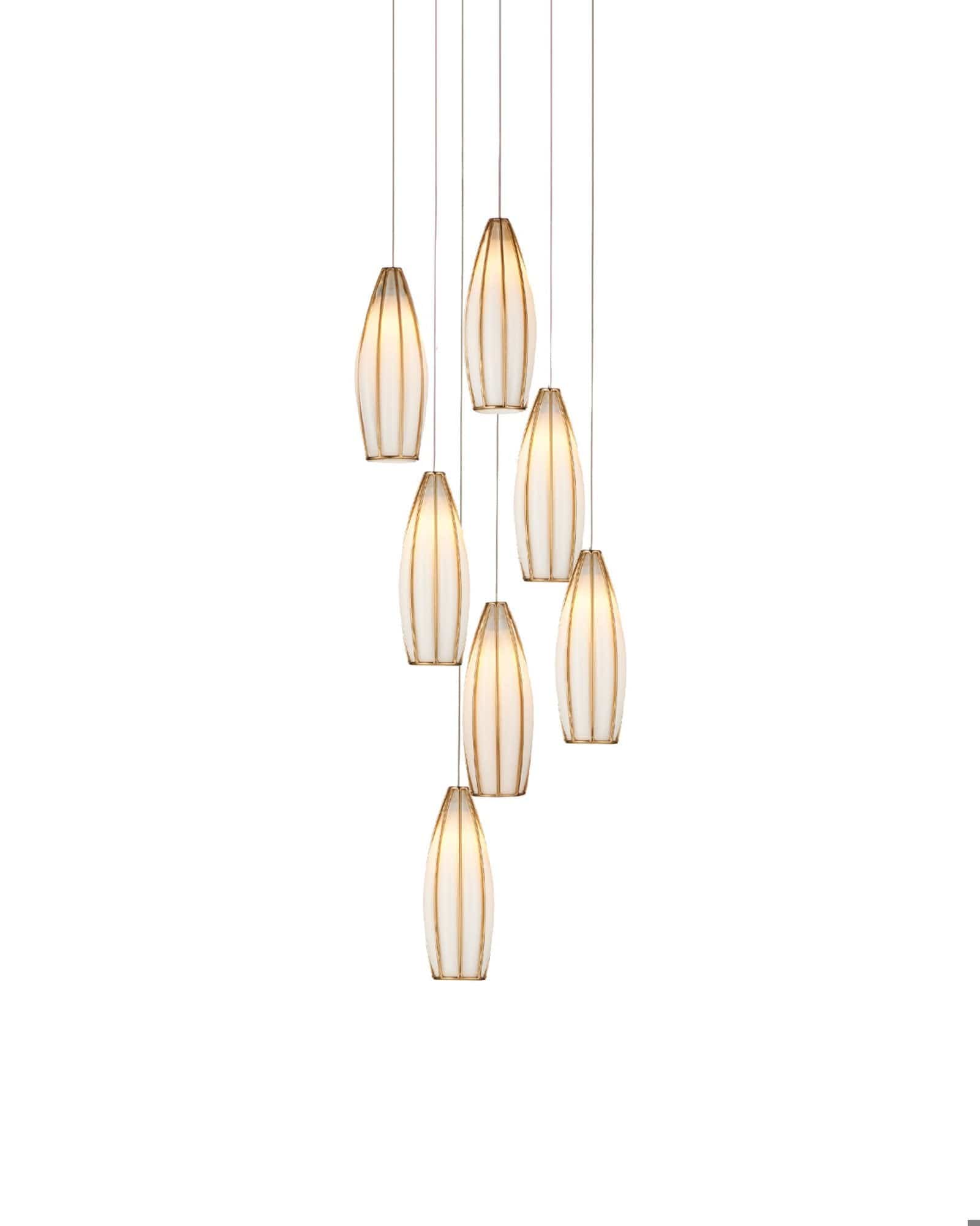 MONTY Lighting Parish 7-Light Round Multi-Drop Pendant