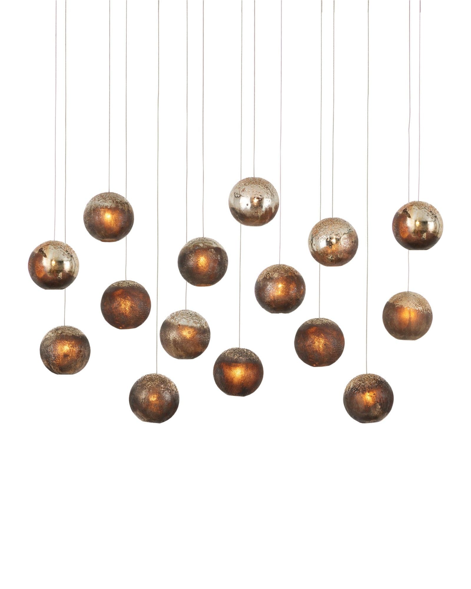 MONTY Lighting Pathos 15-Light Linear Multi-Drop Pendant