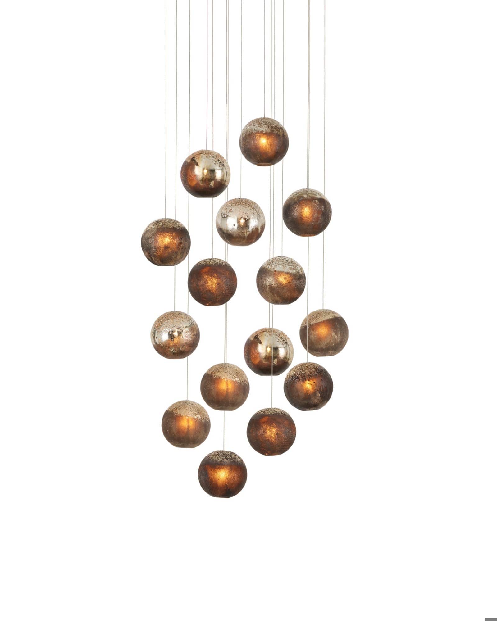 MONTY Lighting Pathos 15-Light Round Multi-Drop Pendant