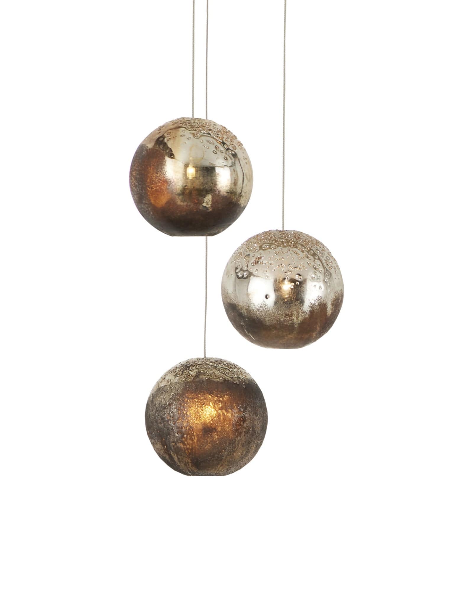 MONTY Lighting Pathos 3-Light Round Multi-Drop Pendant