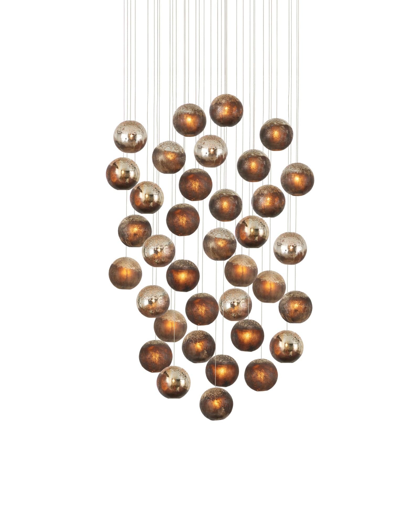 MONTY Lighting Pathos 36-Light Round Multi-Drop Pendant