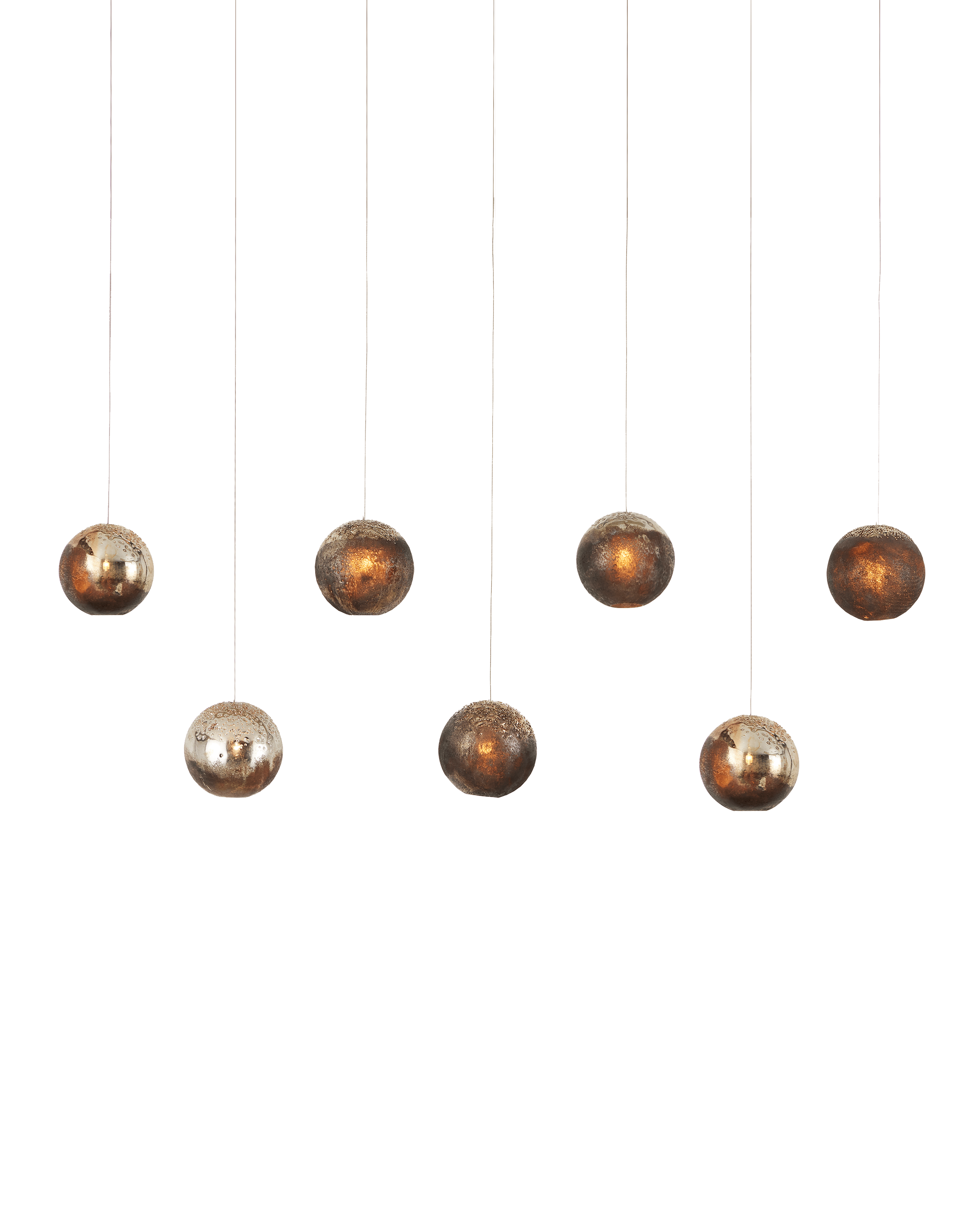 MONTY Lighting Pathos 7-Light Linear Multi-Drop Pendant