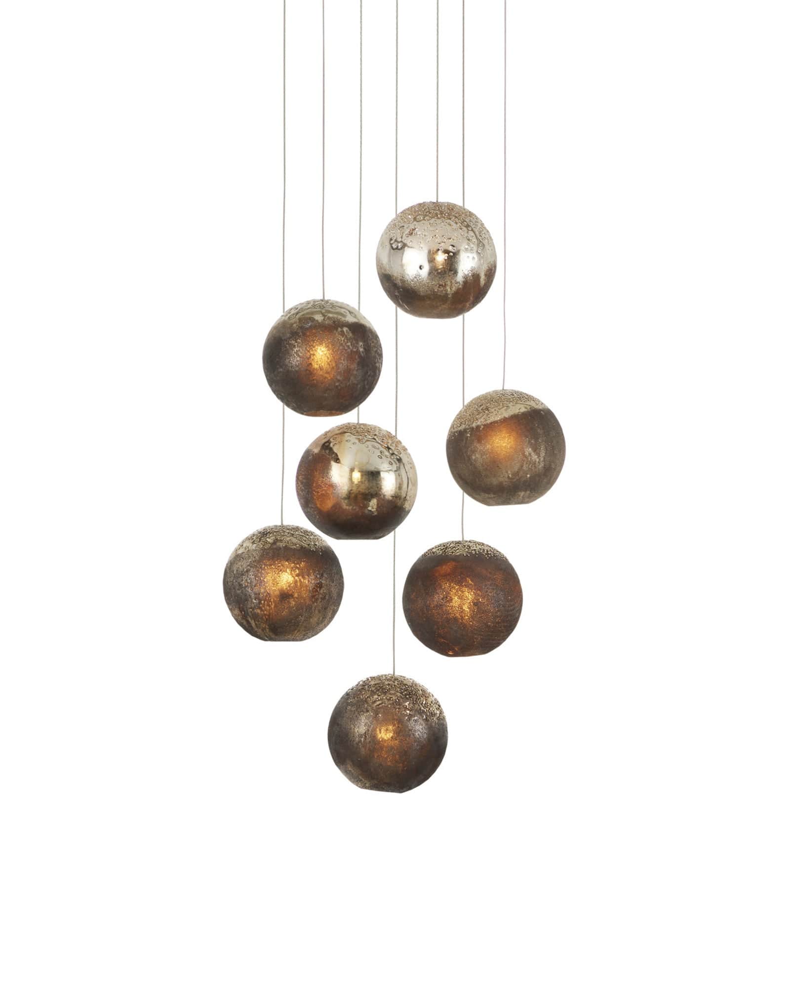 MONTY Lighting Pathos 7-Light Round Multi-Drop Pendant