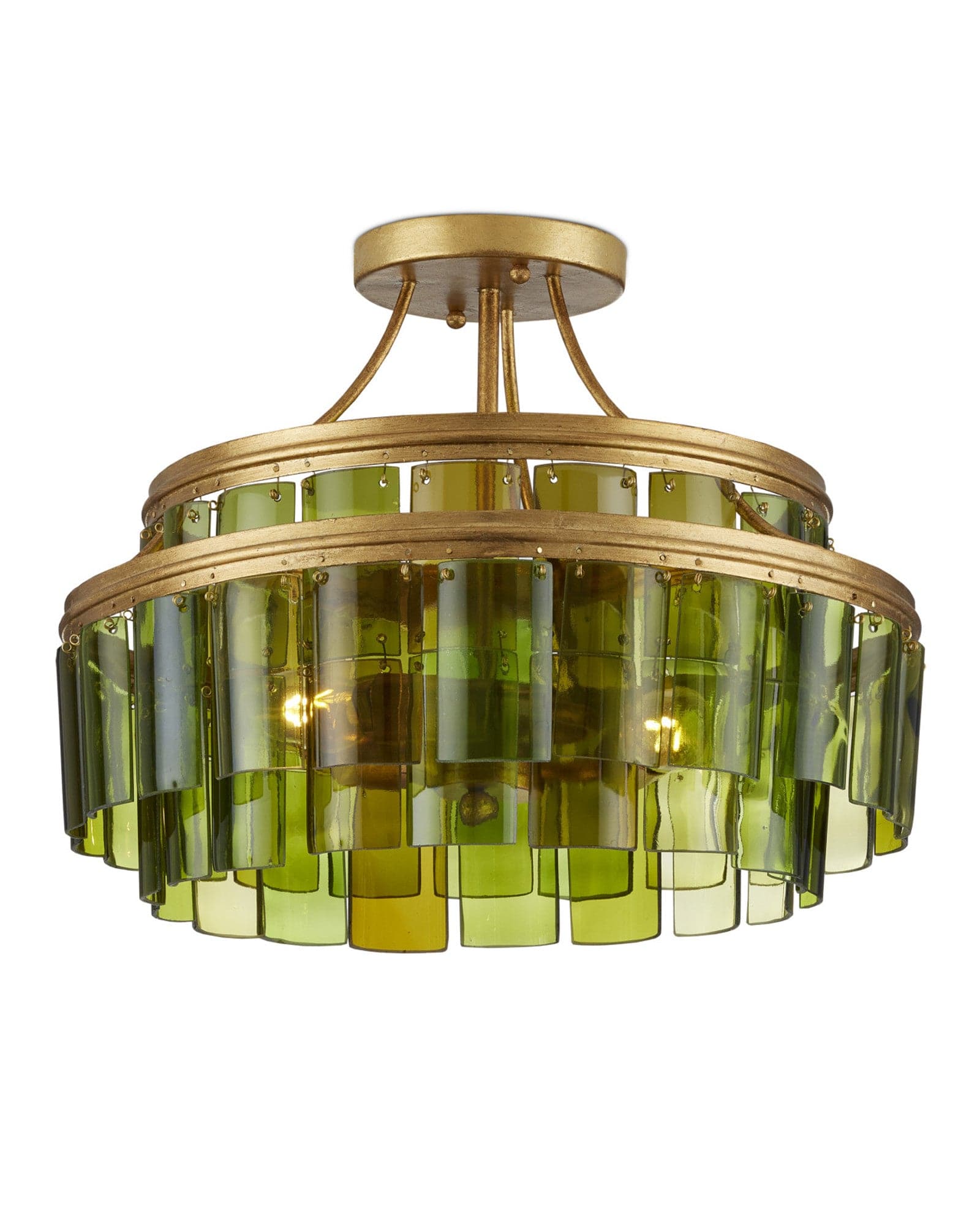 MONTY Lighting Vintner Green Semi-Flush Mount