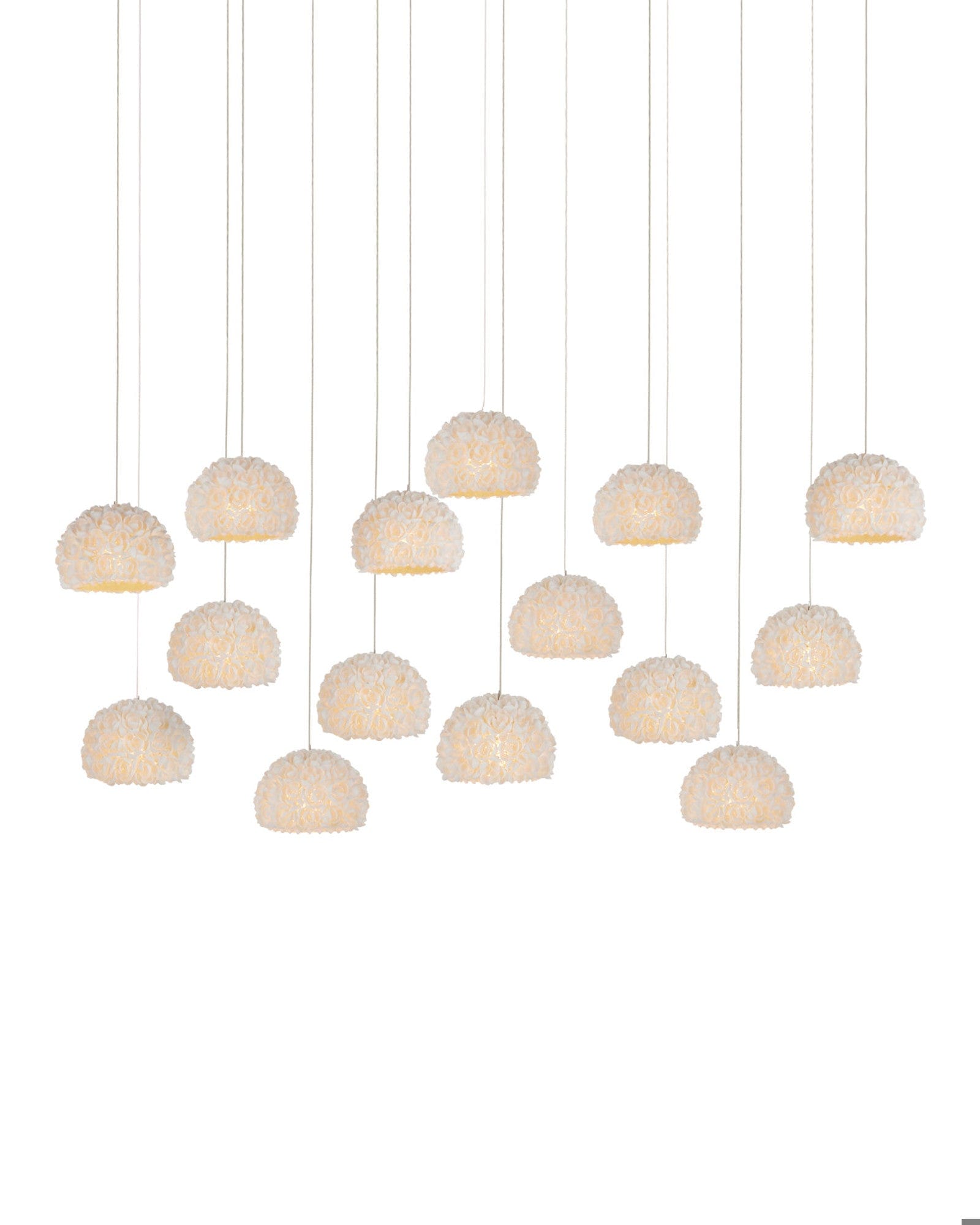 MONTY Lighting Virtu 15-Light Linear Multi-Drop Pendant