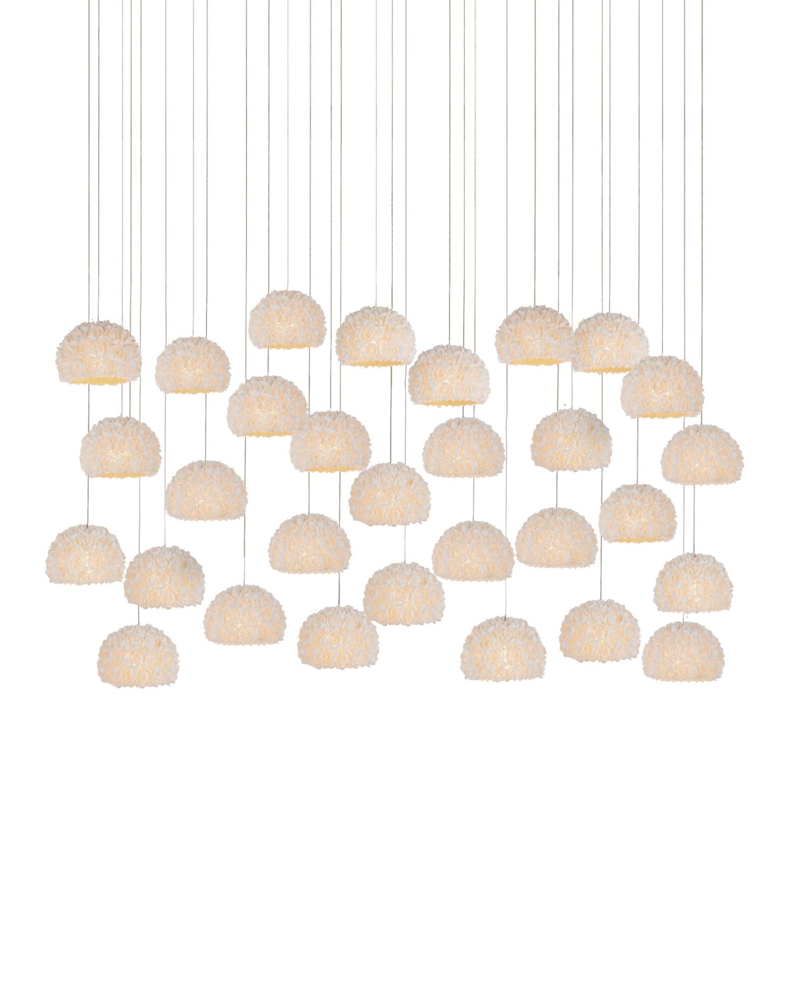 MONTY Lighting Virtu 30-Light Linear Multi-Drop Pendant