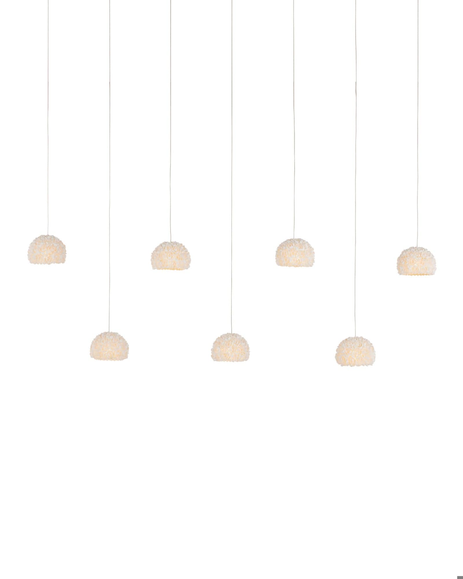 MONTY Lighting Virtu 7-Light Linear Multi-Drop Pendant