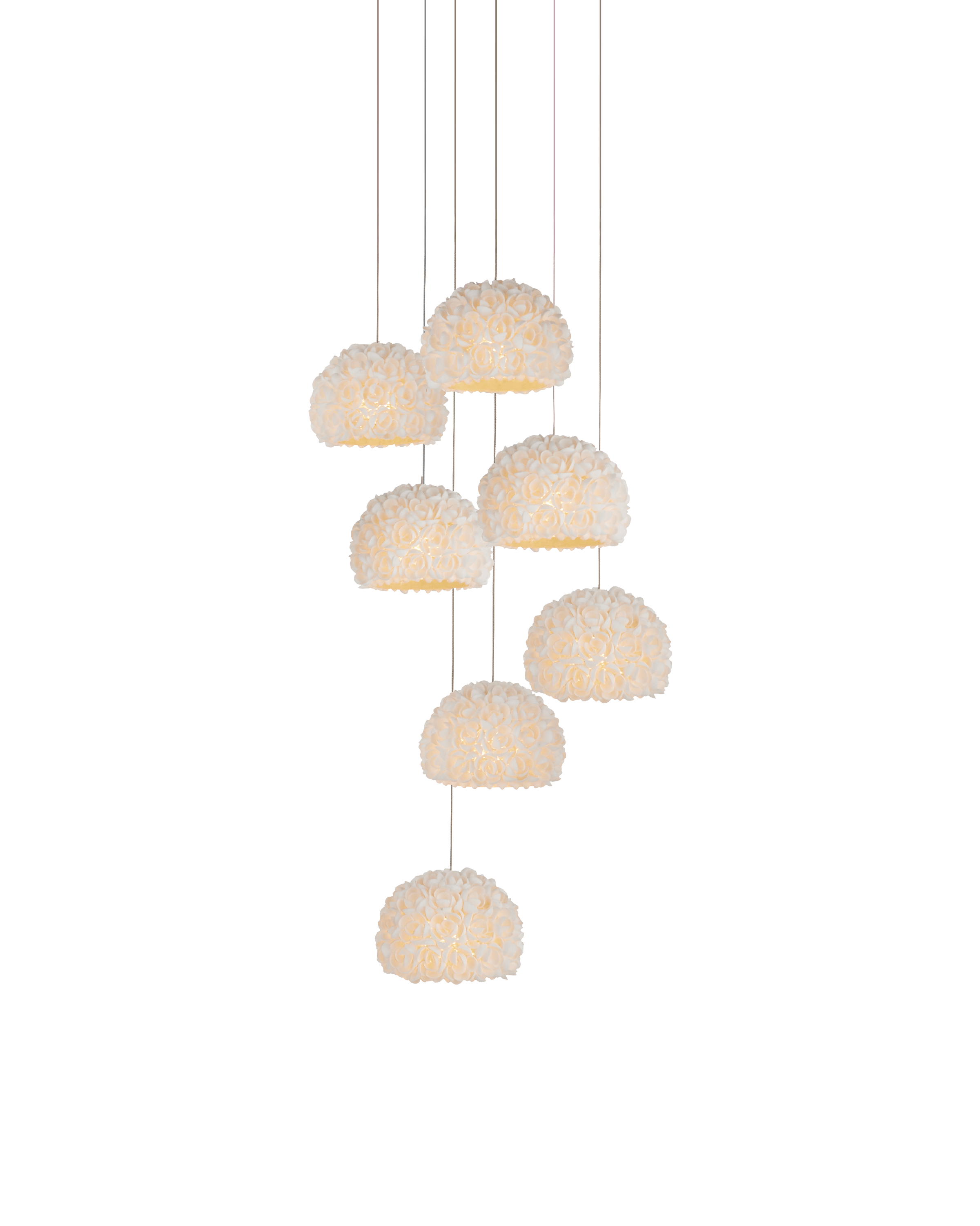 MONTY Lighting Virtu 7-Light Round Multi-Drop Pendant